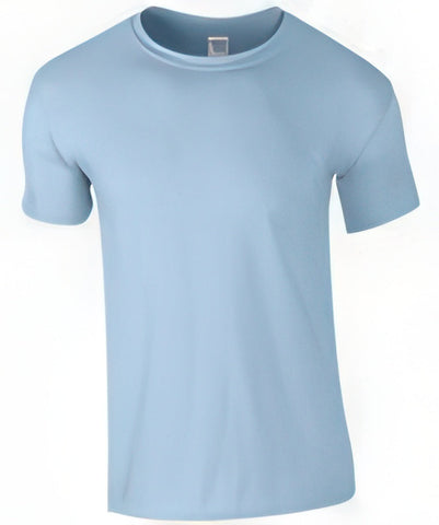 Softstyle Adult Ringspun T Shirt - Customisable 2XL 50/52" / Light Blue (LB)