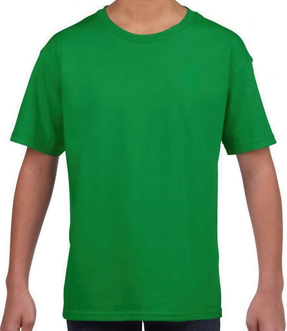 Softstyle Youth Ringspun T Shirt - Customisable XL 12-14 (18.5") / Irish Green (IG)