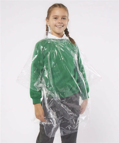 Emergency Hooded Plastic Poncho (JB03J)